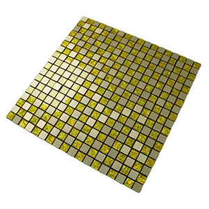 Glass Mosaic Mixed Color For Decoration Mirror Tile Irregular Shiny 3d Glass Mosaic Tile Mosaic