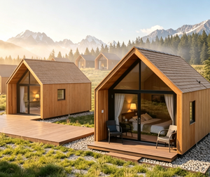 Maison mobile moderne personnalisée, design de cabane pratique avec structure légère en acier pour chambre, salon et salle de bain - Product Image 1