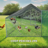 Nouvelle Perchoir à Poulets de Type A pour la Volaille d'Extérieur - Montage et Nettoyage Faciles, Acier Galvanisé à Chaud (55" L x 40" W)