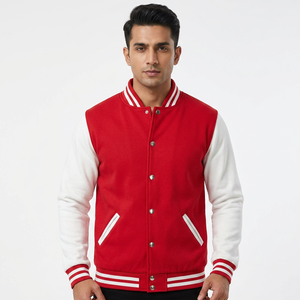 Veste universitaire classique personnalisée, style bomber, en polaire, pour équipe de baseball, uniforme scolaire - Product Image 1