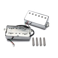 Humbucker chromé de haute qualité pour guitare à Six cordes, Pickups à Double bobine