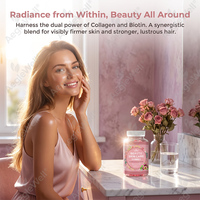 AegleWell Beauty Gummies pour la Peau, Glutathion, Collagène, Biotine, Végétalien, 60 Comprimés, Complément Cheveux, Peau, Ongles pour Femmes