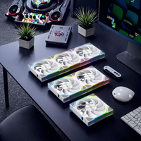 120mm RGB LED effet de lumière CPU refroidisseur jeu bureau refroidissement PC armoire ventilateur boîtier d'ordinateur ventilateur