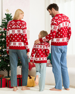 Suéter Navideño Familiar Al Por Mayor 2025 Suéter Navideño Feo Personalizado Para Damas Suéter De Invierno Para Mujer - Product Image 4
