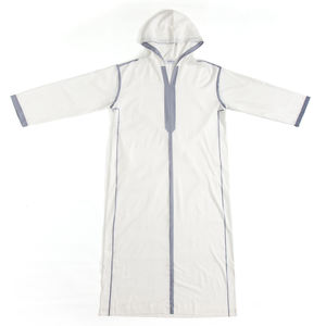 جلابية رجالية مغربية مسامية بقلنسوة وجبة وثوب رمضان للأولاد، ملابس عربية إسلامية - Product Image 2