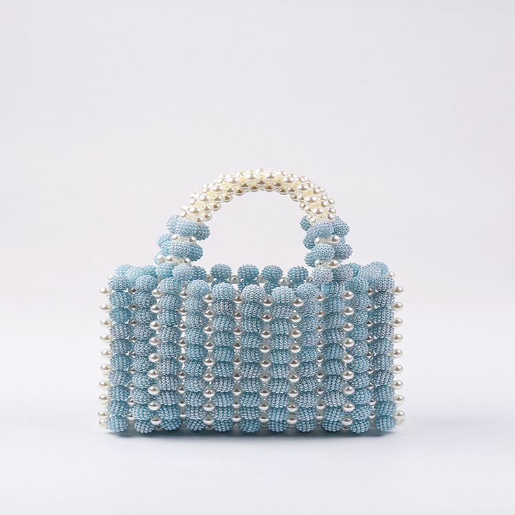 Handmade Pearl Bead Handbags - Elegant Party Clutch Bags