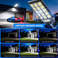 Lámpara Solar LED Multiusos para Exteriores, Impermeable, con Sensor de Movimiento, para Calle, Jardín, Estacionamiento, Granja, Almacén