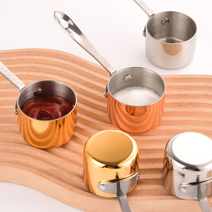 Coupelle à sauce en acier inoxydable écologique avec coupelle à trempette, créative pour restaurant occidental, pour sauce steak et sauce tomate - Product Image 1