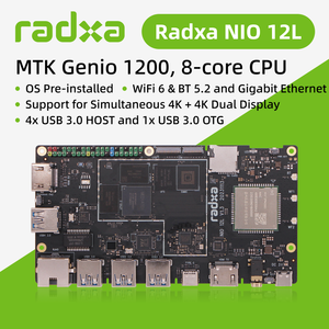 NIO 12L MTK Genio 1200 Octa Core SBC, Placa de Desarrollo de Computadora de Placa Única con Sistema Operativo Preinstalado, Radxa - Product Image 4