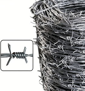 Alambre de Púas de Acero Galvanizado Resistente para Construcción o Protección, Resistente a la Corrosión, Opciones de Longitud de 50/100m - Product Image 2