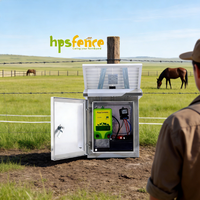 HPSfence HPSS050 0.5J Solar-aangedreven omheiningenergizer met efficiënte energiebeheer, milieuvriendelijk voor veebeheersing