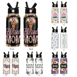 <span class=keywords><strong>Taza</strong></span> de Viaje Personalizada con Estampado para el Día de la <span class=keywords><strong>Madre</strong></span>, Botella de Agua Aislada de Acero Inoxidable de Boca Ancha de 32 oz - Product Image 1