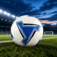 Ballon de football Kata PVC taille 5, cousu à la machine, logo personnalisé, ballon de football pour cadeau promotionnel, vente en gros