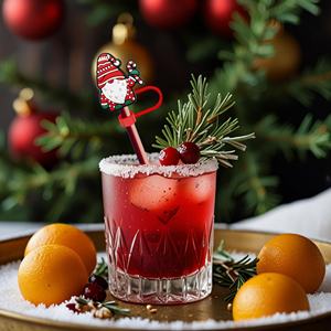 En gros, embouts de paille en silicone personnalisés de 10 mm, motif Père Noël Anime, pour bouteilles d'eau de 40 oz, accessoires pour pailles et articles de boisson - Product Image 4