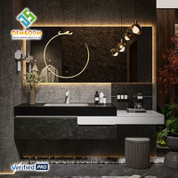 2025 OEM Juerte Best-Selling American-Style Smart Bathroom Vanity Desk Cabinet Panel Mirror Sink Robinet Bedroom Dining