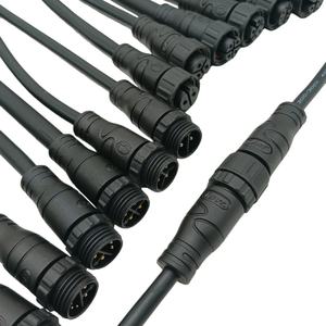 מחבר זכר ונקבה בהתאמה אישית M16 עמיד למים בתקן IP67 עם כבל חשמל 2 פינים, 3 פינים, 4 פינים, 5 פינים עבור פסי לד - Product Image 1