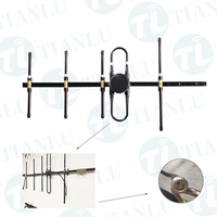 Antenne Yagi vissée en alliage d'aluminium UHF 400-470mhz Antenne Tv Boti à 5 éléments Antenne émetteur à Gain élevé 9dbi