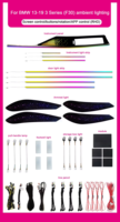 Couvre-haut-parleurs de porte SJC 64 couleurs, éclairage ambiant LED pour voiture, pour BMW Série 3 2013-2019 F30 F31 F34 F36, éclairage d'ambiance intérieur