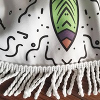Serviette de plage en microfibre à faible quantité minimale de commande de fabrication Serviette de plage ronde à impression numérique avec logo personnalisé