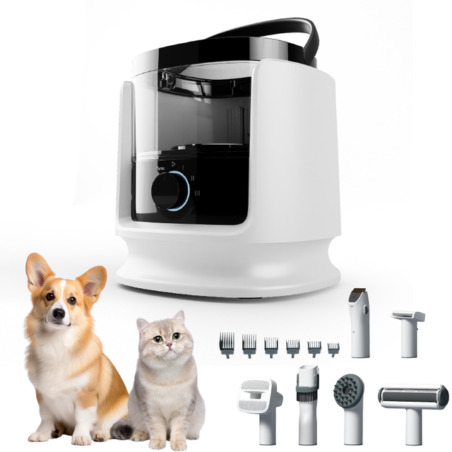 2025 Pet Grooming Products Handheld High Quality Portable Smart Pet Hair Grooming Brush Vacuum Cleaner Kit for Dogs and Cats