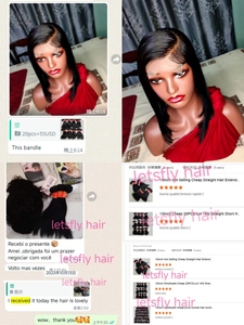 Letsfly - Paquetes de Cabello Humano 100% Natural, Liso, de 10 Pulgadas, 20 Piezas, Extensiones de Cabello Remy Brasileño, Precio Económico al por Mayor - Product Image 3