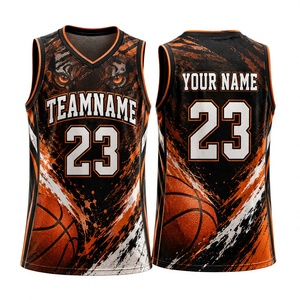 Maillot de basket-ball jaune personnalisé GURUNA-Z-INDUSTRY pour homme, col rond, sans manches, 100% coton, impression sérigraphique, respirant - Product Image 3