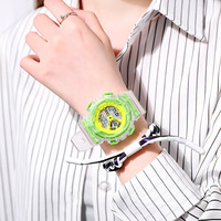 Jam Tangan Digital Fashion untuk Anak Laki-laki dan Perempuan, Jam Tangan Olahraga terlaris, Jam Tangan Elektronik LED Transparan