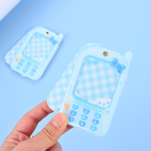 Acrylic Cartoon Rocking Music Empty Shell Frame Custom Y2K Mobile Phone Identification Card Set Schoolbag Pendant Photo <b>Keychain</b> - Product Image 4