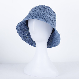 Sombrero de paja de papel de Color sólido <span class=keywords><strong>para</strong></span> <span class=keywords><strong>mujer</strong></span>, <span class=keywords><strong>gorra</strong></span> plegable de verano tejida <span class=keywords><strong>a</strong></span> mano <span class=keywords><strong>para</strong></span> pesca, cubo, escena de playa, uso al aire libre - Product Image 6