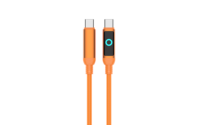 Kabel Data IMC11 Pengisian Cepat Lampu Menyala Terus-Menerus 60W Tipe C ke Tipe C Tipe-C ke Lightning untuk Ponsel Kabel Data Anyaman