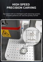 JUNFEI Machine de marquage laser UV Refroidisseur d'air divisé 3W 5W 10W Sculpture en cristal 3D pour l'emballage Codage Étiquetage dans un emballage cadeau