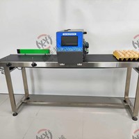Imprimante jet d'encre pour codage de surface d'œufs, machine de marquage automatique qui imprime la date et les informations de lot sur la coquille d'œuf pour les usines de transformation d'œufs