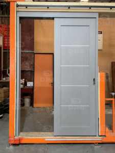 Style Shaker Puertas Corredizas Porte coulissante en bois écologique sans peinture intérieure pour maison intérieur salon insonorisé - Product Image 2