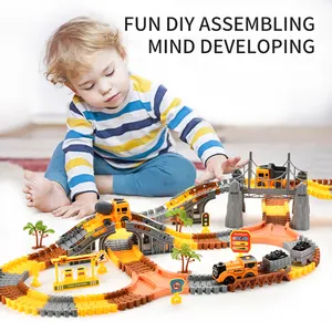 Brinquedo da educação infantil Set Top DIY Engenharia Elétrica Track Set Racing Track Indoor Brinquedos