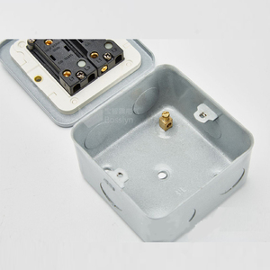 Interruttore a parete tipo British Standard 2 Gang 86 di alta qualità con scatola di giunzione - Product Image 4