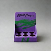 Boîte de présentation pliable durable en carton, lot de 6, pour vente en gros, personnalisable en usine, pour emballage de bouteilles de bière et de jus, prête à l'emploi en rayon (CDU)