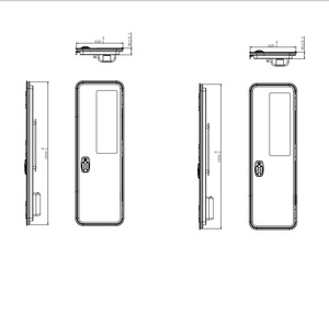 Puerta de Entrada para <span class=keywords><strong>Caravana</strong></span> RV, Estilo Europeo, Impermeable, Exterior, Manual, de Aleación de Aluminio, <span class=keywords><strong>Doble</strong></span> Vidrio Acrílico, Puerta Interior, Cubo de Basura Negro - Product Image 5