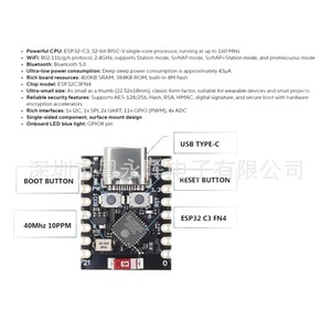 Carte de développement Esp32 C3 Mini avec module Wifi Bluetooth IoT pour la plateforme Esp32 C3 - Product Image 4