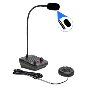 Intercomunicador de Ventana Bidireccional con Cable, Micrófono y Altavoz Anti-Interferencia para Hablar a Través del Vidrio, para Bancos, Hospitales, Oficinas de Boletos - Product Image 1