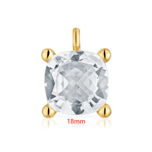 Colgante en Blanco Personalizable de <span class=keywords><strong>Joyería</strong></span> Fina con Dijes de Oso, Incrustaciones de Circonita Cúbica y Revestimiento Multimetálico, Disponible en Varios Colores de Esmalte, para <span class=keywords><strong>Joyería</strong></span> de Marca - Product Image 3