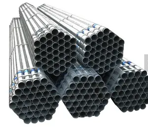 Tubulação de aço galvanizada/tubo, grande diâmetro ms erw vazado quente dip emt soldado quadrado ferro redondo tubulação de aço