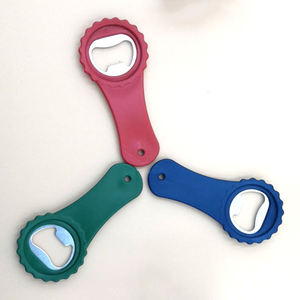 פותחן בקבוק יין פלסטיק פשוט אנכי עם לוגו מותאם אישית פותחן יין קורקבורג בסיסי נייד עבור נסיעות - Product Image 1