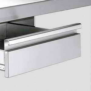 <b>Stainless</b> <b>Steel</b> Heavy Duty Coffee <b>Table</b> with Storage | Commercial Furniture for Restaurant Hotel Cafe Home - Product Image 5