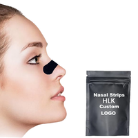 Bandes nasales professionnelles HLK OEM personnalisées avec logo, à base de plantes, invisibles, transparentes, respectueuses de la peau, pour peaux sensibles, soulagement du ronflement, ISO/CE