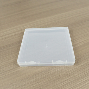 Square Flat Transparent Plastic <b>Storage</b> <b>Box</b> 13.5x13.5x1.8cm For <b>Document</b> Certificate Hardware Spare Parts - Product Image 3