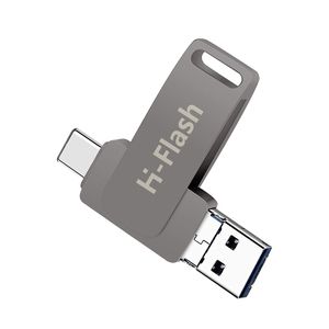 ไดรฟ์ USB มือถือสำหรับ <span class=keywords><strong>iPhone</strong></span> ขายส่งแฟลชไดรฟ์ USB โลหะแบบ dual-Function 16GB 32GB 64GB 128GB แฟลช USB โลหะหมุนได้256GB - Product Image 5