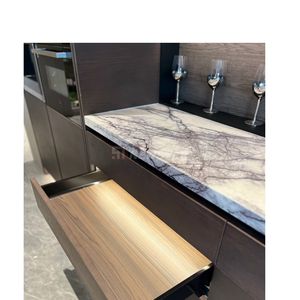 Nuovo arrivo <span class=keywords><strong>marmo</strong></span> <span class=keywords><strong>bianco</strong></span> lilla <span class=keywords><strong>con</strong></span> venature nere controsoffitto <span class=keywords><strong>cucina</strong></span> su misura controsoffitto in <span class=keywords><strong>marmo</strong></span> naturale isola <span class=keywords><strong>con</strong></span> lavabo - Product Image 3