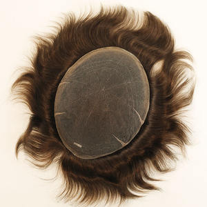 Postiche <span class=keywords><strong>court</strong></span> pour hommes Full French Lace Mens Hair Toupee Extensions - Product Image 5