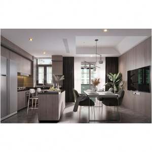 Fábrica Directa en China, Cocinas Modernas de Diseño de Lujo en Madera Contrachapada Blanca, Características: Muebles de Cocina Modernos de MDF - Product Image 2