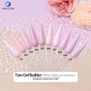 Nuevo Gel Constructor de Uñas Morado Taro Inodoro, Gel de Construcción de Uñas Morado Claro Sin Hema, Gel de Extensión Autonivelante OEM - Product Image 2